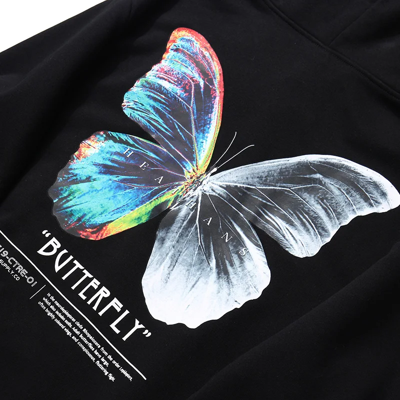 2021 Men Hip Hop Sweatshirt Hoodie Color Butterfly Streetwear Harajuku Pullover Hoodie Cotton Fleece Winter Autumn Black Hoodie
2021 Men Hip Hop Sweatshirt Hoodie Color Butterfly Streetwear Harajuku Pullover Hoodie Cotton Fleece Winter Autumn Black Hoodie