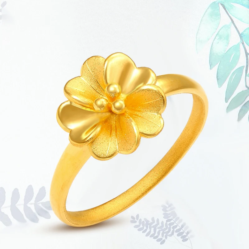 1PCS Real Pure 24K Yellow Gold 3D Charm Flower Ring Band Women Girl Thin Ring US 5-8
1PCS Real Pure 24K Yellow Gold 3D Charm Flower Ring Band Women Girl Thin Ring US 5-8