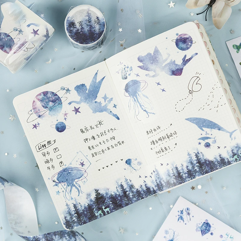 VanYi 6pcs Gift Package Stickers Scrapbooking Washi Tape Sets Gold Stamping Crane Special Ink Sakura Stickers Masking Tapes
VanYi 6pcs Gift Package Stickers Scrapbooking Washi Tape Sets Gold Stamping Crane Special Ink Sakura Stickers Masking Tapes