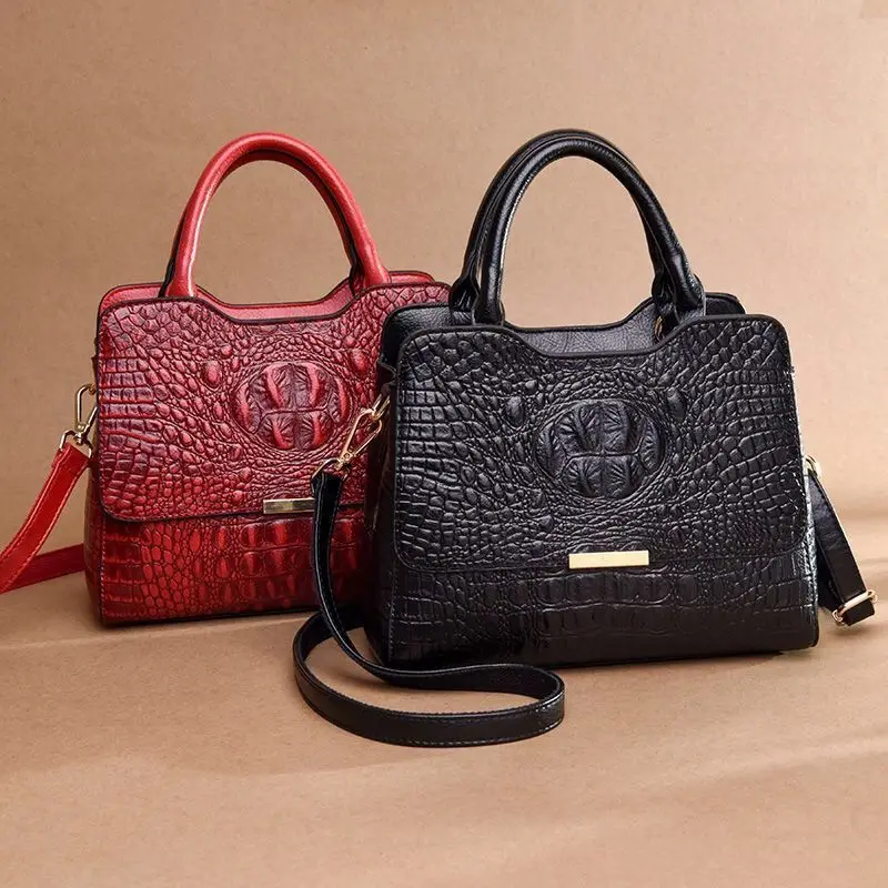 Women Shoulder Bag PU Crocodile Pattern Female Crossbody Messenger Bags Solid Color Travel Commute Shopping Large Capacity Tote
Women Shoulder Bag PU Crocodile Pattern Female Crossbody Messenger Bags Solid Color Travel Commute Shopping Large Capacity Tote