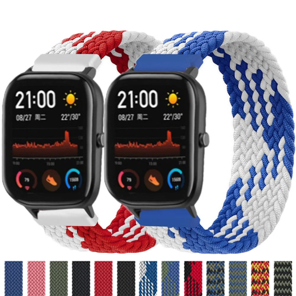 Braided Solo Loop band For Xiaomi Amazfit Gts2-Bip-Pace-Gtr 42/46mm smartwatch For Garmin Vivoactive3 Bracelet smart watch strap
Braided Solo Loop band For Xiaomi Amazfit Gts2-Bip-Pace-Gtr 42/46mm smartwatch For Garmin Vivoactive3 Bracelet smart watch strap