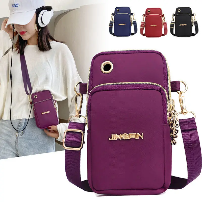 Three-Layer Messenger Shoulder Bag Trendy Leisure Sports Arm Large Screen Mobile Phone Bag Simple Nylon Cloth Bag Multi-Function
Three-Layer Messenger Shoulder Bag Trendy Leisure Sports Arm Large Screen Mobile Phone Bag Simple Nylon Cloth Bag Multi-Function