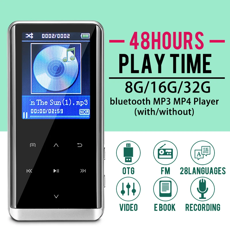 Mp3-плеер, 32 ГБ, bluetooth, Hi-Fi, fm-радио, mini USB, MP3, спортивные, MP 4, портативные музыкальные плееры, запись голоса, запись
Mp3-плеер, 32 ГБ, bluetooth, Hi-Fi, fm-радио, mini USB, MP3, спортивные, MP 4, портативные музыкальные плееры, запись голоса, запись