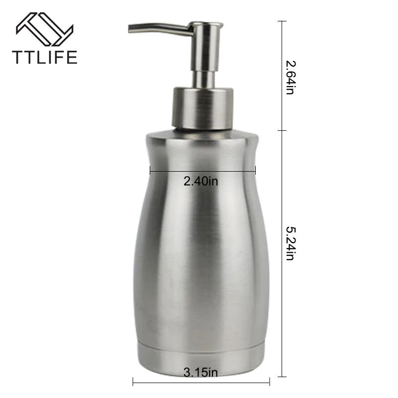 Liquid Soap Dispensers Bathroom Stainless Steel Color Emulsion Bottle Bathroom Kitchen Accessories Soap Pumps Soap Dispenser
Liquid Soap Dispensers Bathroom Stainless Steel Color Emulsion Bottle Bathroom Kitchen Accessories Soap Pumps Soap Dispenser