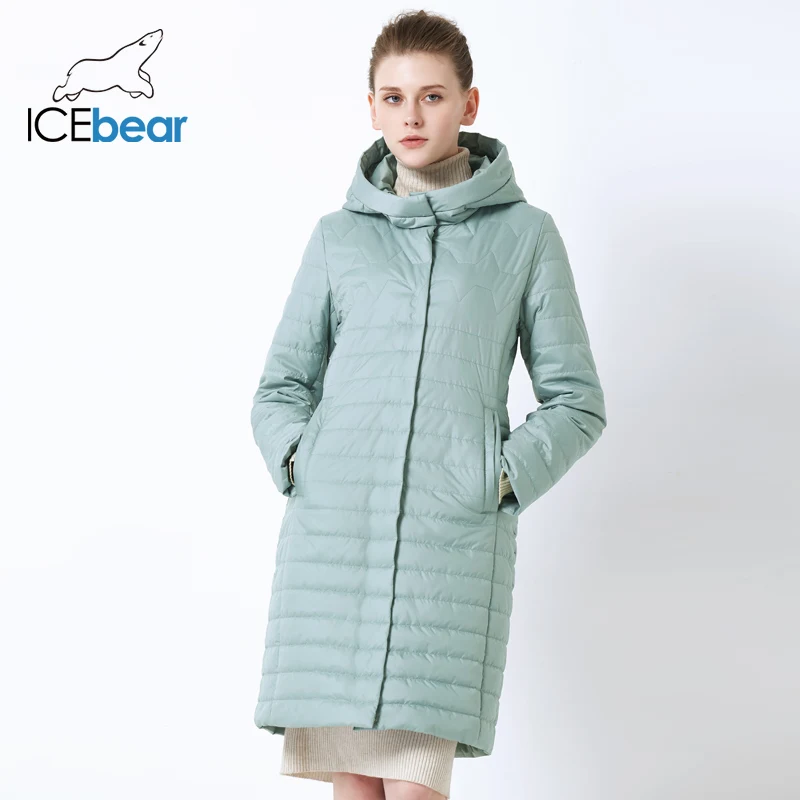 ICEbear Новинка 2019 Женская куртка высокого качества с капюшоном Осеннее