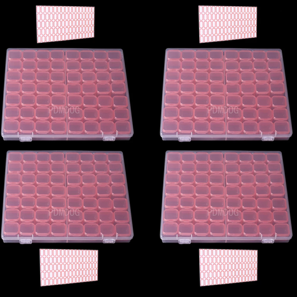 4pcs 56 Grids Separate Slots Plastic Storage Box Diamond painting Nail Art Rhinestones Tools Display Storage Organizer Container
4pcs 56 Grids Separate Slots Plastic Storage Box Diamond painting Nail Art Rhinestones Tools Display Storage Organizer Container