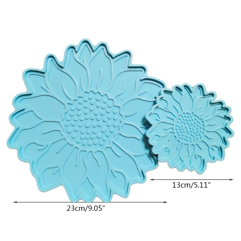 2 Pcs Sun Flower Tray Epoxy Resin Mold Serving Plate Casting Silicone Mould DIY Crafts Cup Mat Coaster Making Tool
2 Pcs Sun Flower Tray Epoxy Resin Mold Serving Plate Casting Silicone Mould DIY Crafts Cup Mat Coaster Making Tool