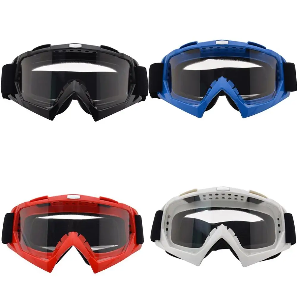 

Motorcycle Off-Road Locomotive Racing Goggles Outdoor Windshield Helmet Eyewear Motocross Glasses Single Lens Clears Riding