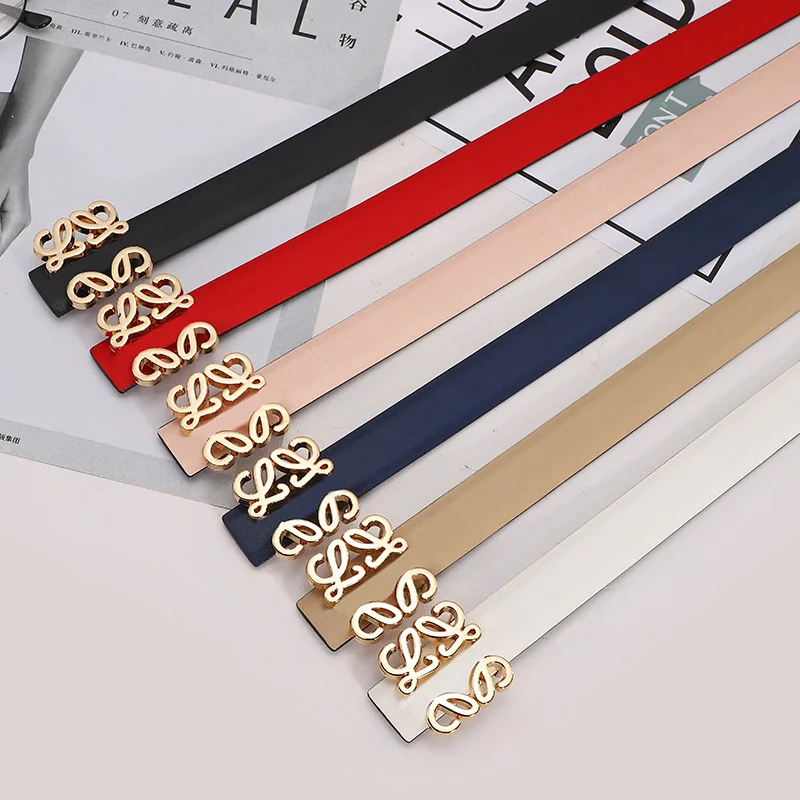 2021 Luxury Genuine Leather Women Belt Letter Alloy Pin Buckle Casual Wild Jeans Straps Belt For Unisex
2021 Luxury Genuine Leather Women Belt Letter Alloy Pin Buckle Casual Wild Jeans Straps Belt For Unisex