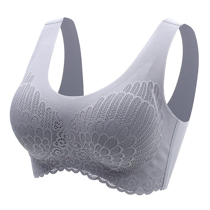Soft and comfortable women's lace underwear, high-quality sexy sleeveless bra, seamless, XXL, 2020
Soft and comfortable women's lace underwear, high-quality sexy sleeveless bra, seamless, XXL, 2020
