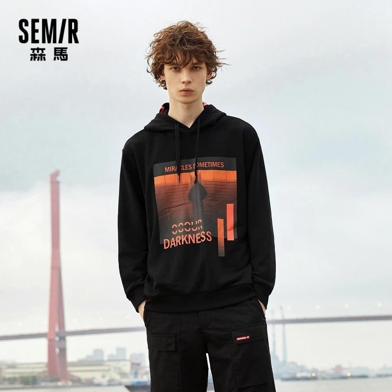 Свитшот SEMIR мужской с капюшоном, пуловер на кулиске, худи с капюшоном, модный топ с принтом в стиле хип-хоп, зима
Свитшот SEMIR мужской с капюшоном, пуловер на кулиске, худи с капюшоном, модный топ с принтом в стиле хип-хоп, зима