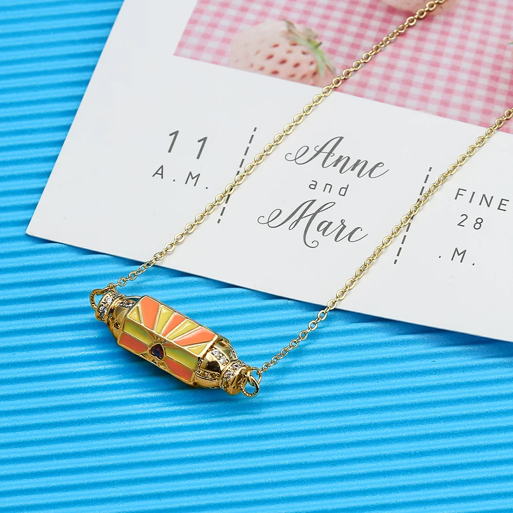 5Pcs 3 Colors Enamel Necklace for Women Creative Pillar Pendant Friend Party Jewelry Heart Birthday Accessories New Fashion
5Pcs 3 Colors Enamel Necklace for Women Creative Pillar Pendant Friend Party Jewelry Heart Birthday Accessories New Fashion