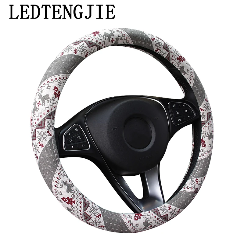 LEDTENGJIE 37-38CM Summer Linen Steering Wheel Cover Christmas Gift Car Steering Wheel Four Seasons GM Accessories
LEDTENGJIE 37-38CM Summer Linen Steering Wheel Cover Christmas Gift Car Steering Wheel Four Seasons GM Accessories