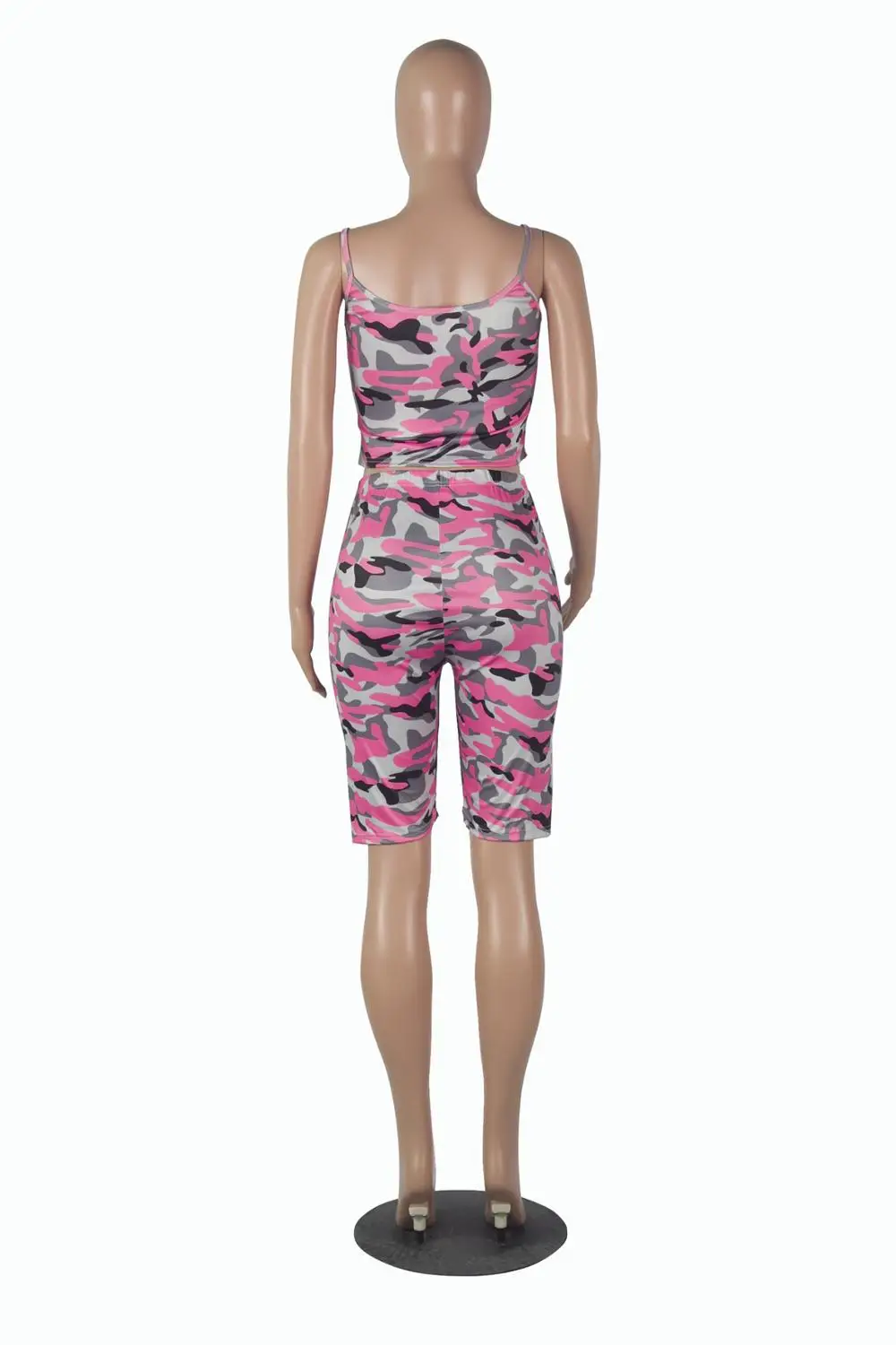 European and American fashion camouflage sports suit sexy slim bra and shorts women's two-piece set
European and American fashion camouflage sports suit sexy slim bra and shorts women's two-piece set