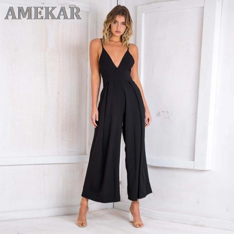 2021 Summer New Fashion Women Jumpsuit Sleeveless Solid Loose Long Playsuit Casual V-Neck Bandage Backless Jumpsuit Pants
2021 Summer New Fashion Women Jumpsuit Sleeveless Solid Loose Long Playsuit Casual V-Neck Bandage Backless Jumpsuit Pants