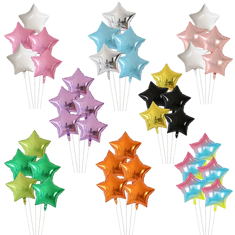 5pcs 18inch Colorful Pentagram Foil Balloon Gold Silver Pink Blue Star Air Globos Baby Shower Birthday Party Decoration Kids Toy
5pcs 18inch Colorful Pentagram Foil Balloon Gold Silver Pink Blue Star Air Globos Baby Shower Birthday Party Decoration Kids Toy