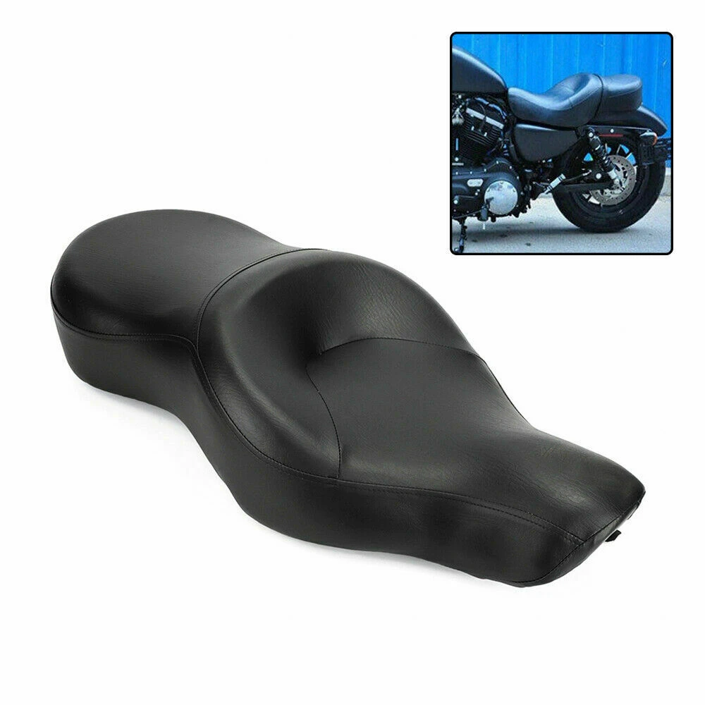 Черное заднее ПАССАЖИРСКОЕ СИДЕНЬЕ водителя для Harley Sportster XL883 XL1200 04-16 
Черное заднее ПАССАЖИРСКОЕ СИДЕНЬЕ водителя для Harley Sportster XL883 XL1200 04-16