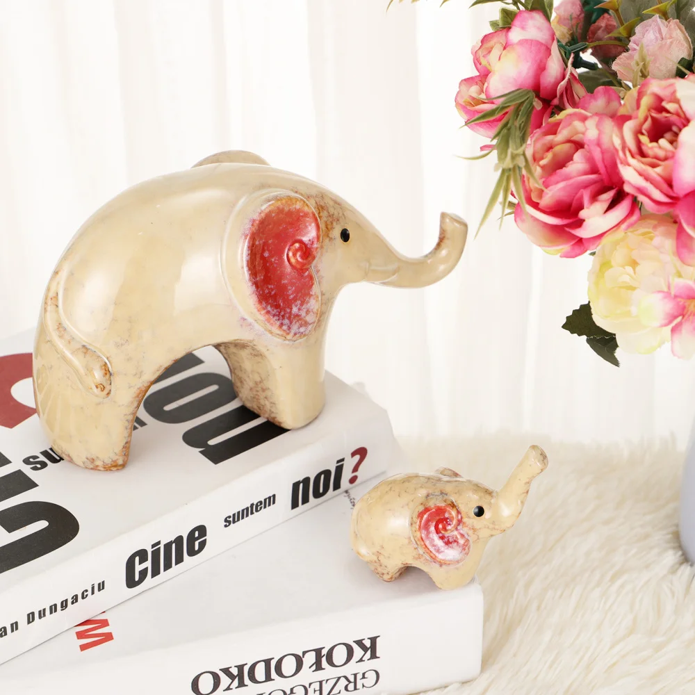 2pcs Ceramic Elephant Decor Animal Shape Desktop Ornament Home Decoration 
2pcs Ceramic Elephant Decor Animal Shape Desktop Ornament Home Decoration