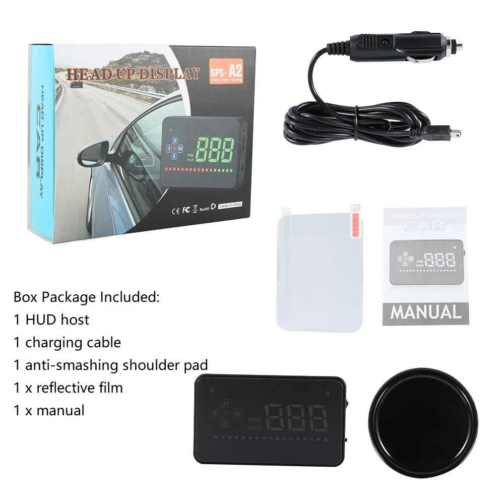 Car HUD Head Up Display Speed Projector Digital Car Speedometer A2 Electronics Head Up Display Auto HUD Windshield Projector
Car HUD Head Up Display Speed Projector Digital Car Speedometer A2 Electronics Head Up Display Auto HUD Windshield Projector