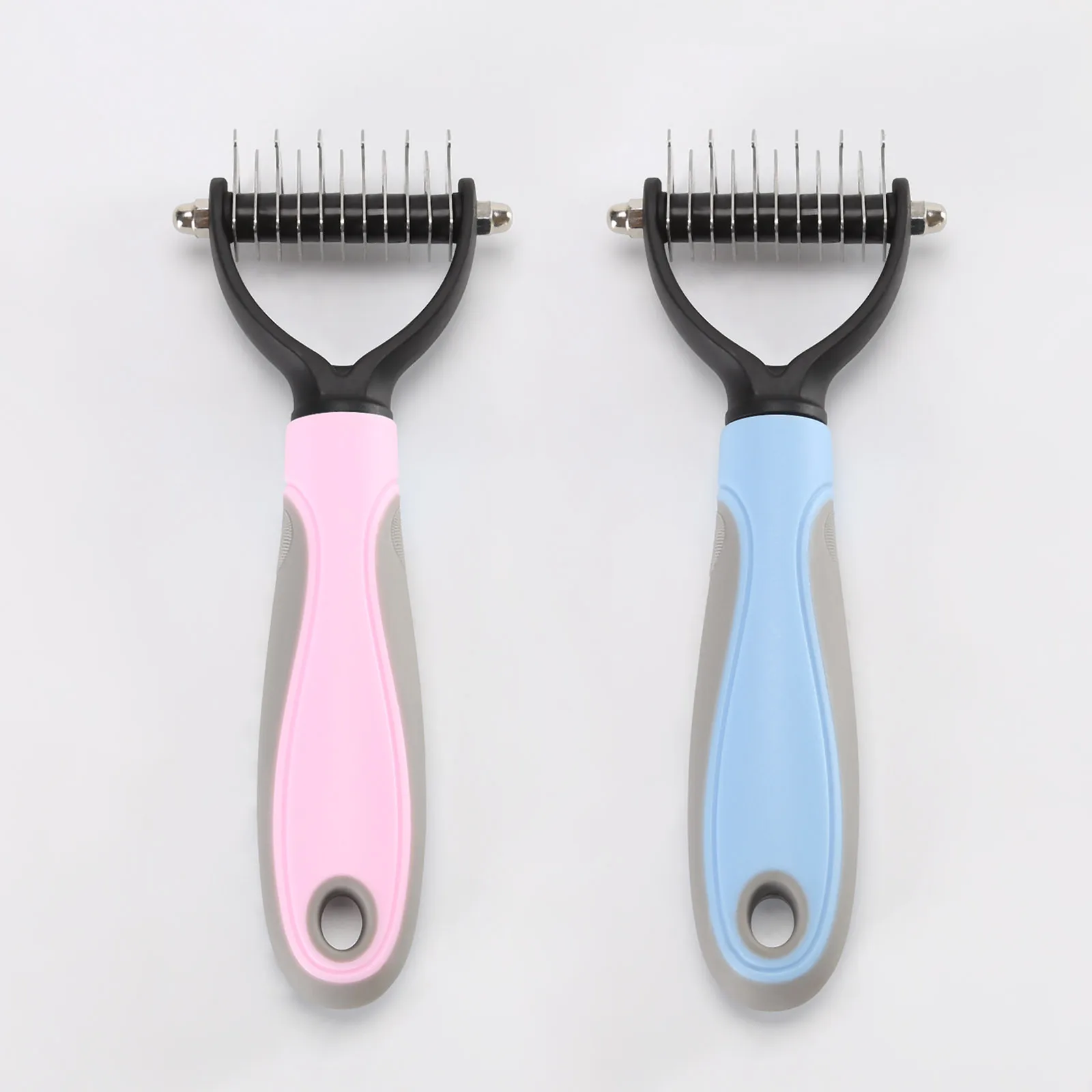 

Hair Removal Comb for Dogs Cat Detangler Fur Trimming Dematting Deshedding Brush Grooming Tool For matted Long Hair Curly Pet