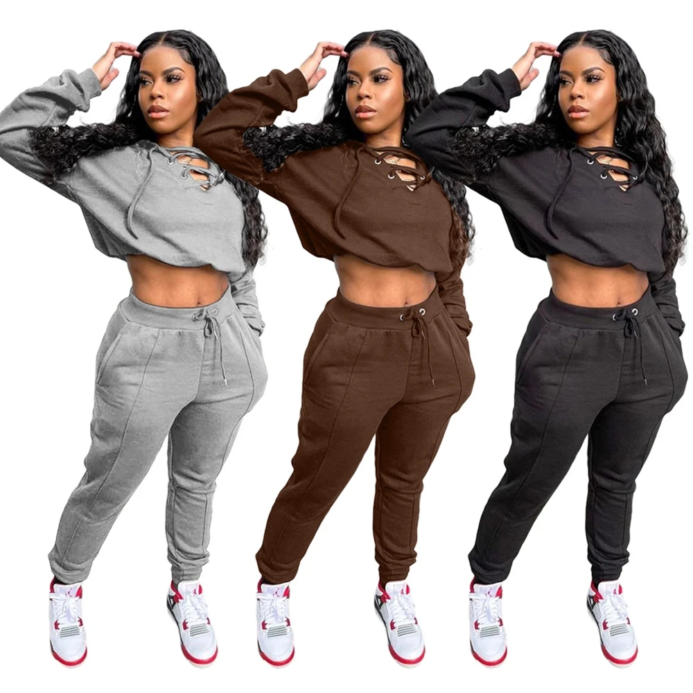 Somoshein Autumn Basic Tracksuits for Women Sexy Fashion Crop Top Long Sleeve Hooded Casual Pants Sets Pure Color Jogging Suits
Somoshein Autumn Basic Tracksuits for Women Sexy Fashion Crop Top Long Sleeve Hooded Casual Pants Sets Pure Color Jogging Suits