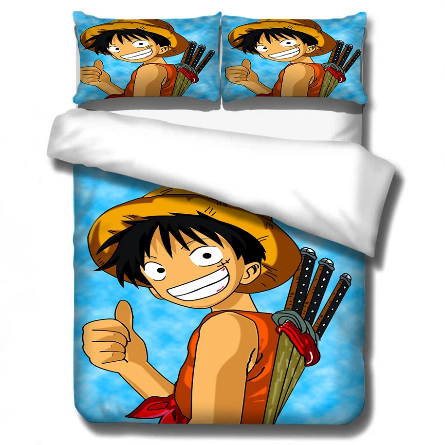 Anime One Piece 3D Printed Bedding Set Duvet Cover Pillowcases Comforter Bedding Sets Bedclothes Bed Linen (NO Sheet)
Anime One Piece 3D Printed Bedding Set Duvet Cover Pillowcases Comforter Bedding Sets Bedclothes Bed Linen (NO Sheet)
