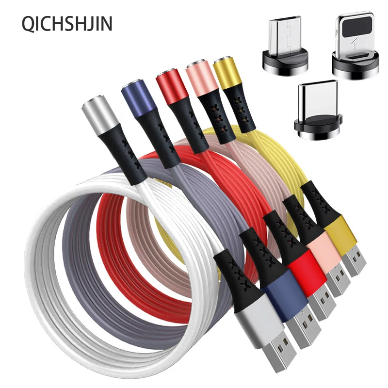 QICHSHJIN Magnetic Micro USB Type C Cable For iphone 11 Pro Xs Samsung S10 S7 Xiaomi Magnet Charger Mobile Phone Cable Cord 1M
QICHSHJIN Magnetic Micro USB Type C Cable For iphone 11 Pro Xs Samsung S10 S7 Xiaomi Magnet Charger Mobile Phone Cable Cord 1M