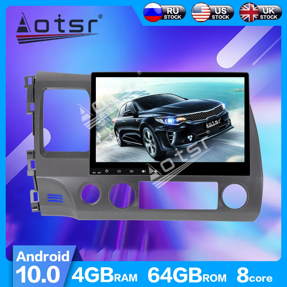 AOTSR Android 10.0 IPS GPS PX6 Navigation Car Radio Player For Honda Civic 2007-2011 Multimedia Player Head Unit Tape Recorder
AOTSR Android 10.0 IPS GPS PX6 Navigation Car Radio Player For Honda Civic 2007-2011 Multimedia Player Head Unit Tape Recorder