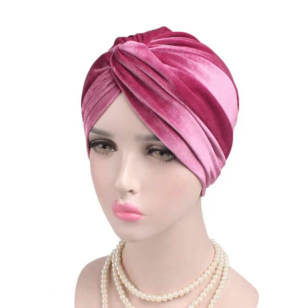Turban Cap Solid Color Female Warm Windproof No Brim Beanie Hat Indian Turban Hat for Outdoor
Turban Cap Solid Color Female Warm Windproof No Brim Beanie Hat Indian Turban Hat for Outdoor