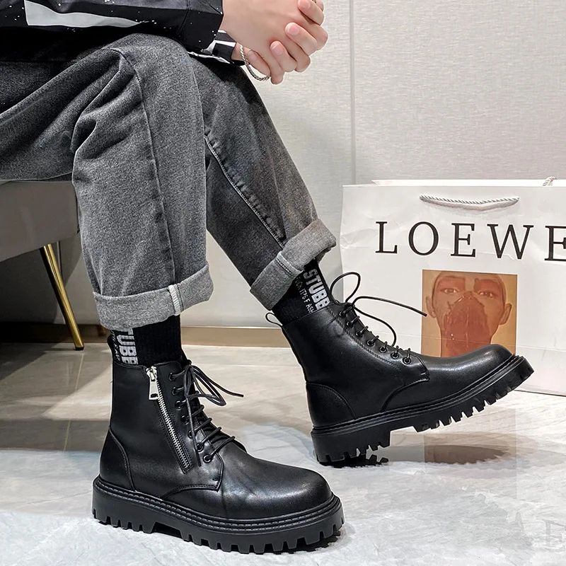 High Quality Men Ankle Boots Genuine Leather Men Boots Warm winter Martin boots pointed toe Leather boots fast shipping
High Quality Men Ankle Boots Genuine Leather Men Boots Warm winter Martin boots pointed toe Leather boots fast shipping