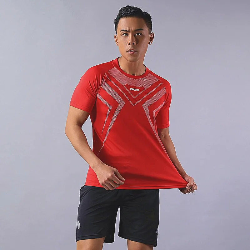 Men's Suit Sport Clothing Breathable Knitting Football Tees Short Pants 100%Polyester Jacquard Texture Moisture Wicking 208
Men's Suit Sport Clothing Breathable Knitting Football Tees Short Pants 100%Polyester Jacquard Texture Moisture Wicking 208