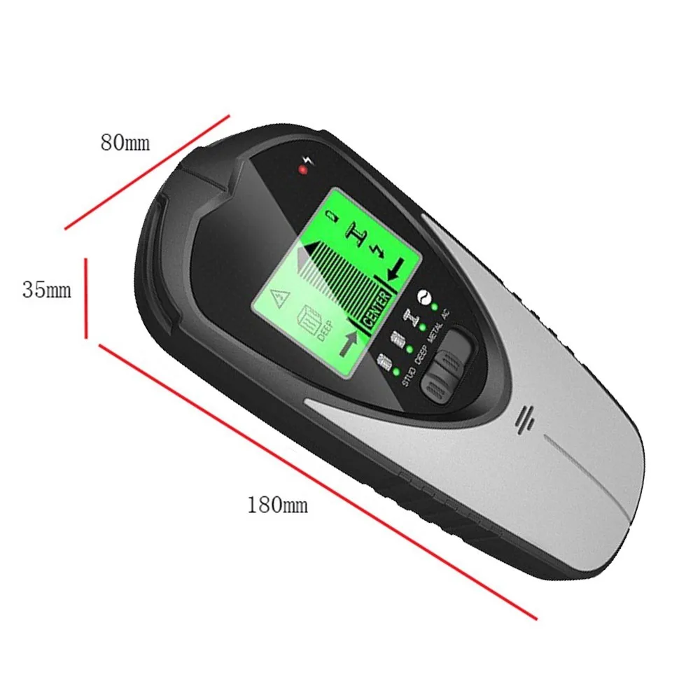 Stud Finder Center Beam Finders Wall Scanner LCD Display Wall Detector for AC Wire Metal Pipes Wooden Beams Detection
Stud Finder Center Beam Finders Wall Scanner LCD Display Wall Detector for AC Wire Metal Pipes Wooden Beams Detection