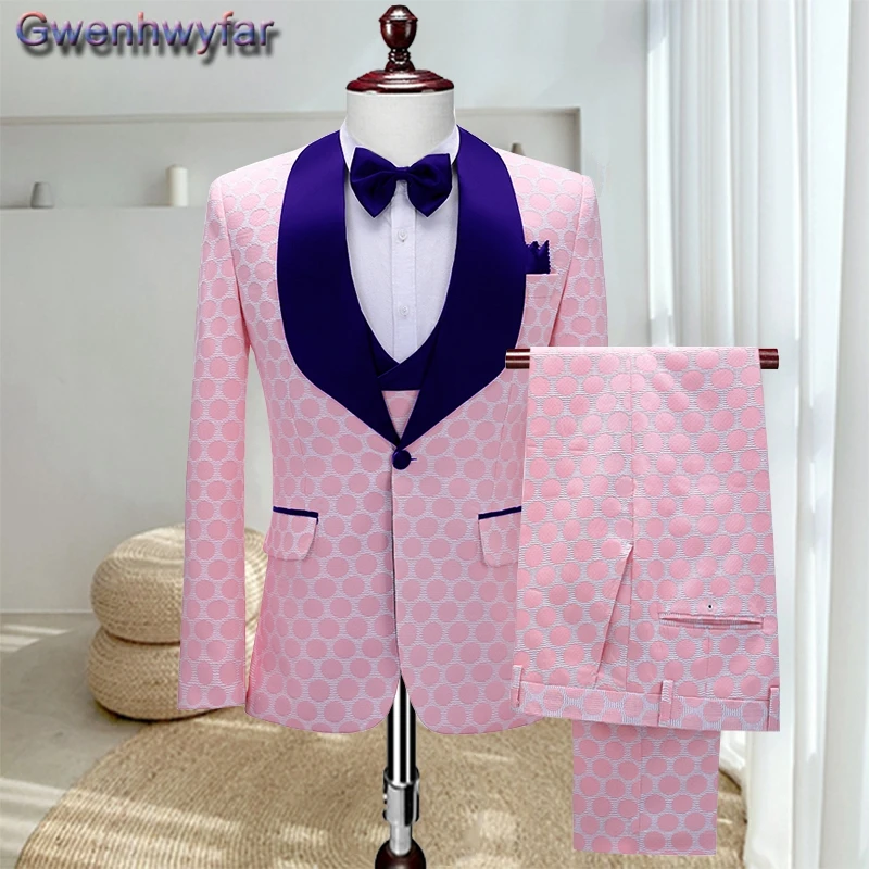 

Гвенвифар 2021 3 предмета Для мужчин, костюм для мальчиков на свадьбу, индивидуальный заказ джентльмен вечерние смокинг, шаль лацкан жениха блейзеры комплект со штанами