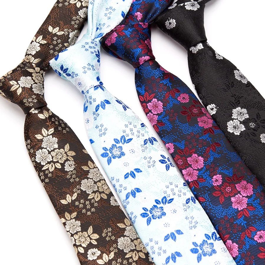 

Mens Tie Fashion Jacquard Woven Ties Polyester Neckwear Classic Floral Bow Ties for Men Formal Business Wedding Party Neckties