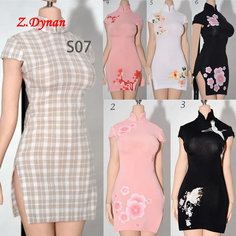 Женское облегающее короткое эластичное платье-Ципао, сексуальная женская одежда из ледяного шелка для 12 дюймовых экшн-фигурок, кукол PH 1/6
Женское облегающее короткое эластичное платье-Ципао, сексуальная женская одежда из ледяного шелка для 12 дюймовых экшн-фигурок, кукол PH 1/6