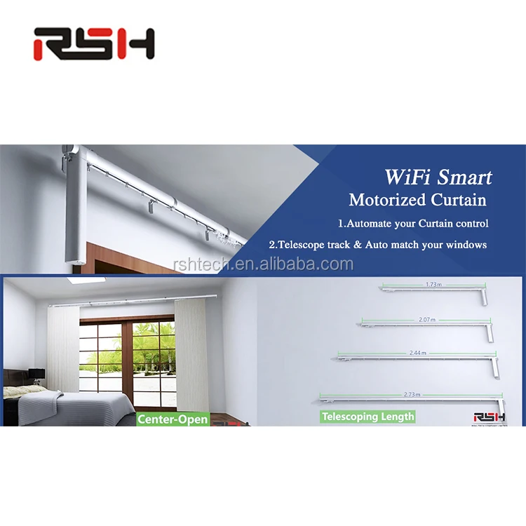 RSH Smart Home Curtain Track Glider Home Automation Plastic WiFi Control System, Metal Ceiling Curtain Track Accessories
RSH Smart Home Curtain Track Glider Home Automation Plastic WiFi Control System, Metal Ceiling Curtain Track Accessories