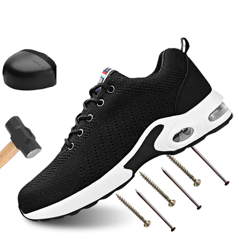 Casual Men's Work Safety Shoes Outdoor Knit Breathable Non-slip Puncture Proof Men Footwear Steel Toe Anti-smash Male Sneakers
Casual Men's Work Safety Shoes Outdoor Knit Breathable Non-slip Puncture Proof Men Footwear Steel Toe Anti-smash Male Sneakers