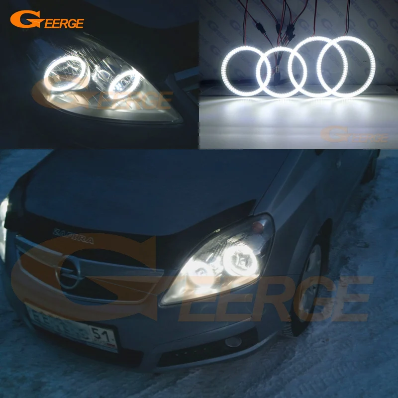 Для Opel Zafira B 2005 2006 2007 2008 2009 2010 2011 2012 2013 2014 Ультра яркий SMD светодиодный ангельские