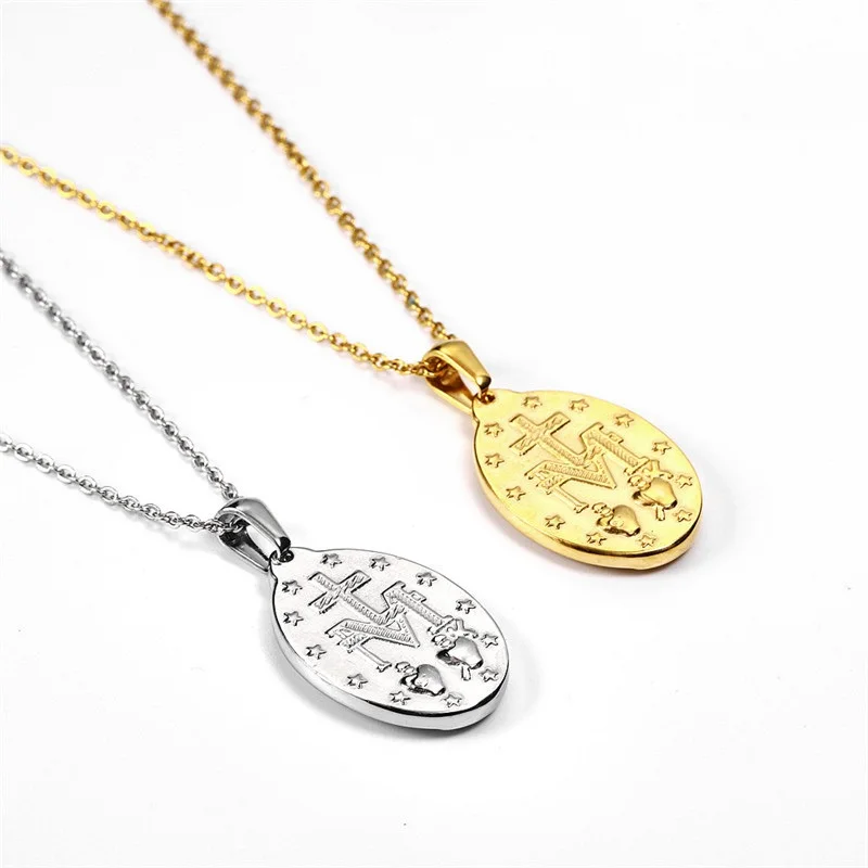 Our Lady of Guadalupe Medal Necklace Virgin Mary Pendant Choker For Women Jewelry Stainless Steel Female's
Our Lady of Guadalupe Medal Necklace Virgin Mary Pendant Choker For Women Jewelry Stainless Steel Female's