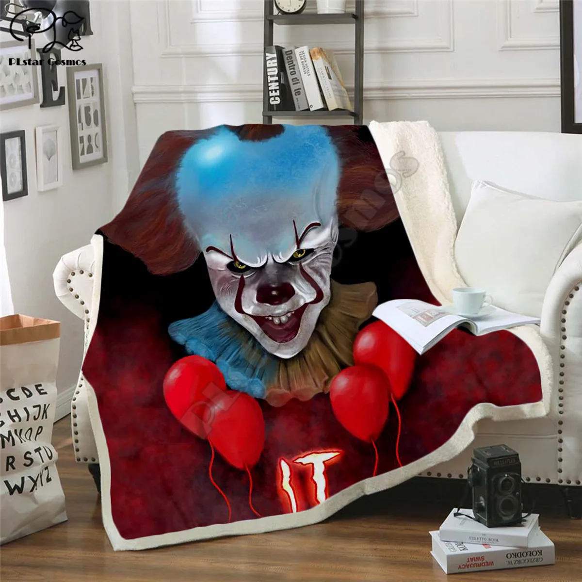 Halloween IT Horror Blanket 3D printed Sherpa Blanket on Bed Home Textiles Dreamlike HOME ACCESSORIES style-1
Halloween IT Horror Blanket 3D printed Sherpa Blanket on Bed Home Textiles Dreamlike HOME ACCESSORIES style-1