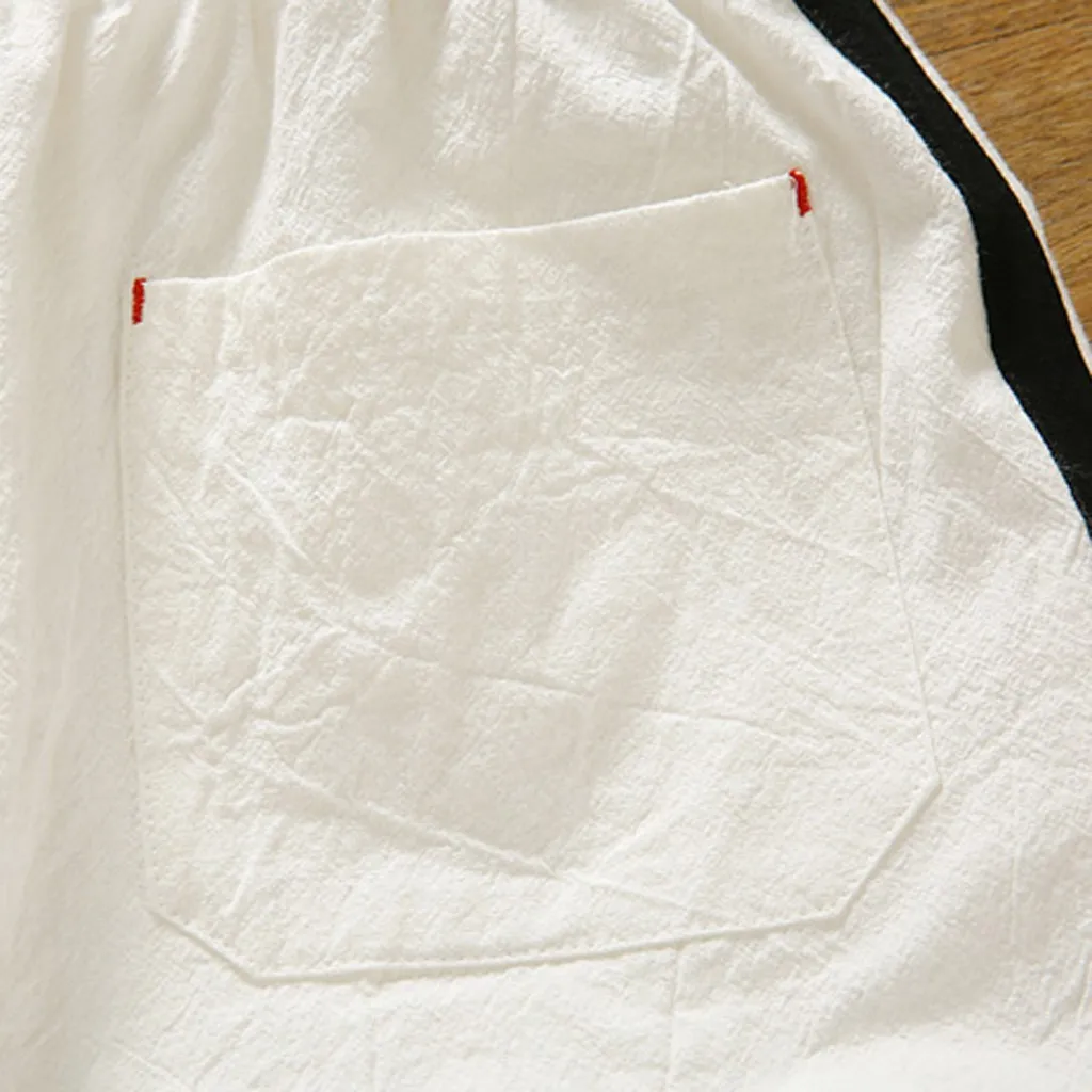 Summer casual Shorts Mens Linen Cotton loose man Drawstring soft Comfortable Flax shorts bermuda plus size 5XL Side stripe 
Summer casual Shorts Mens Linen Cotton loose man Drawstring soft Comfortable Flax shorts bermuda plus size 5XL Side stripe