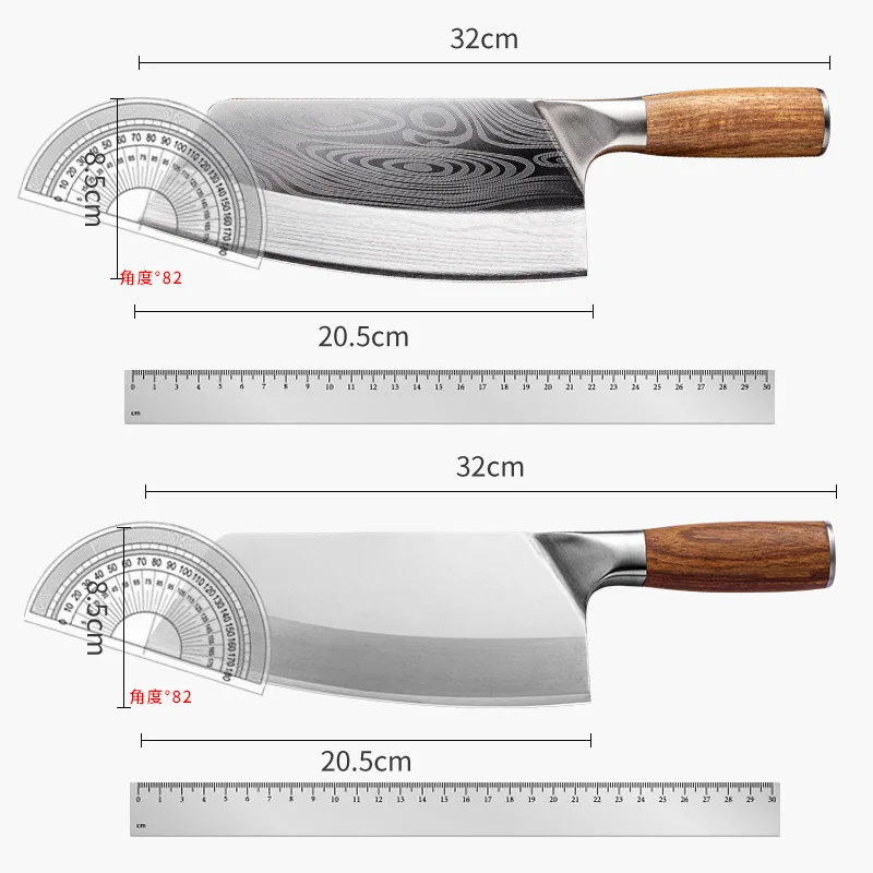 Traditional Handmade Forged Kitchen Knife Hammer Stainless Steel Chef's Chopper Cooking Knives Wooden Handle Meat Slicer 2021
Traditional Handmade Forged Kitchen Knife Hammer Stainless Steel Chef's Chopper Cooking Knives Wooden Handle Meat Slicer 2021