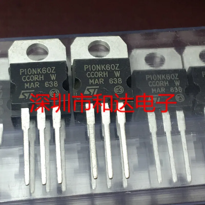 5pcs P10NK60Z STP10NK60Z TO-220 600V 10A
5pcs P10NK60Z STP10NK60Z TO-220 600V 10A