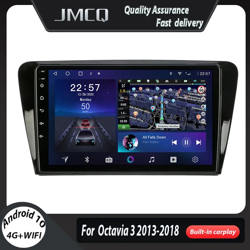 JMCQ 10 "Android 9 2G + 32G автомобиль радио мультимедиа видео плеер для SKODA Octavia 3 A7 III 2013 2018
