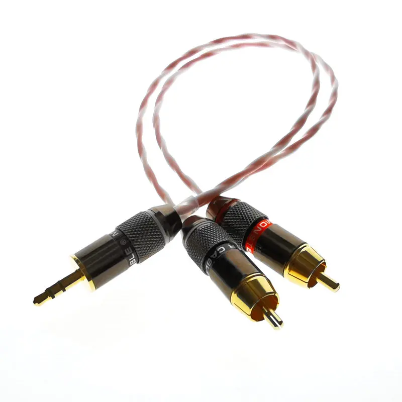 Hi-Fi высокого качества серебристого цвета с медным покрытием 2-ядерный