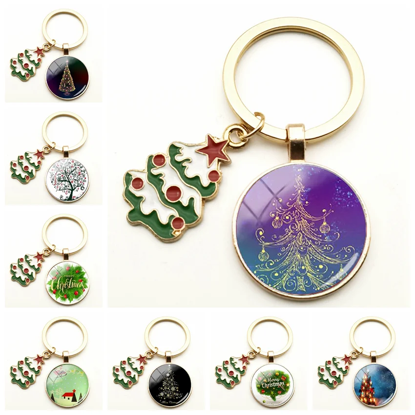 New Colorful Water Drops Christmas Tree Keychain DIY Art Painting Glass Convex Round Pendant Christmas Men and Women Car Gifts
New Colorful Water Drops Christmas Tree Keychain DIY Art Painting Glass Convex Round Pendant Christmas Men and Women Car Gifts