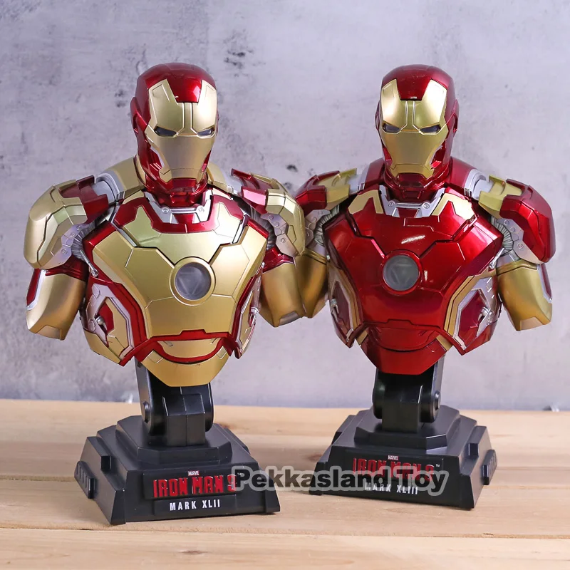 Avengers:Infinity War Superhero Iron Man MK42/MK43 1/4 Bust Polystone Statue With LED Light Action Figure Collection Model Toy
Avengers:Infinity War Superhero Iron Man MK42/MK43 1/4 Bust Polystone Statue With LED Light Action Figure Collection Model Toy