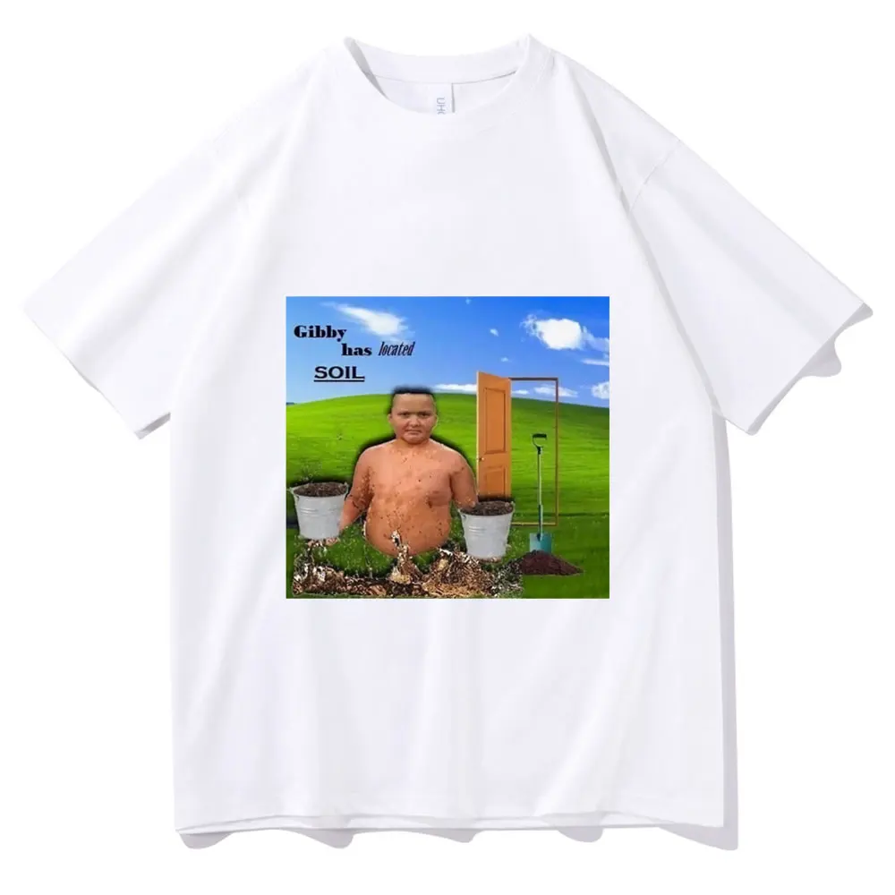 Gibby Has Located Soil Print T-shirt Man Crewneck Tee Short Sleeve Men Streetwear Women Funny Kawaii Tshirt Tops Black T Shirts
Gibby Has Located Soil Print T-shirt Man Crewneck Tee Short Sleeve Men Streetwear Women Funny Kawaii Tshirt Tops Black T Shirts