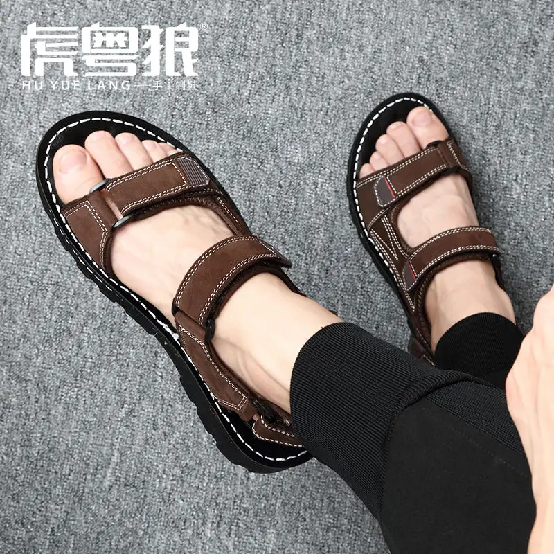 Hot Sale Summer Men's Sandals Outdoor Genuine Leather Breathable Mens Sandals Handmade Men Beach Sandals Soft Men's Sandalsjn4
Hot Sale Summer Men's Sandals Outdoor Genuine Leather Breathable Mens Sandals Handmade Men Beach Sandals Soft Men's Sandalsjn4