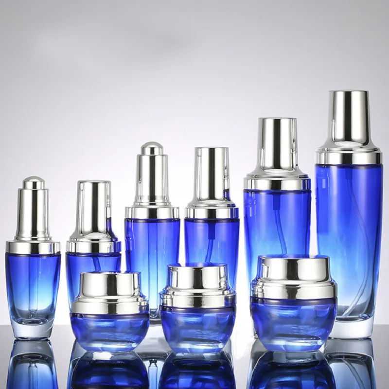 20G green/purple/pink/blue glass jar/pot for day/night/eye cream/essence/mask serum/gel/skin care pot cosmetic pack | Красота и